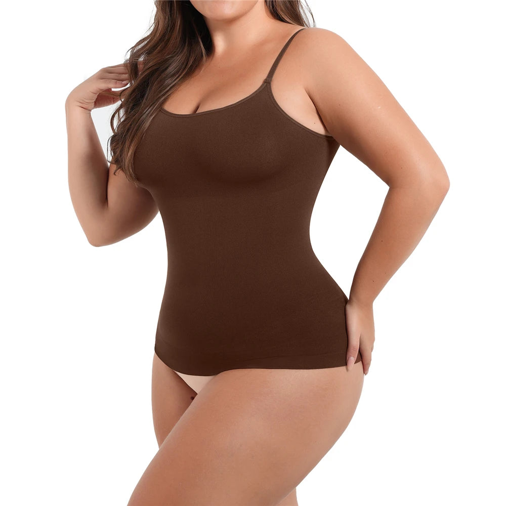 Women's Compression Shapewear Camisole – Tummy Control Tank Top Body Shaper