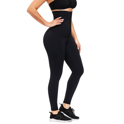 Women’s High-Waisted Tummy Control Shaping Leggings – Waist Trainer Slimming Pants for Weight Loss & Fitness