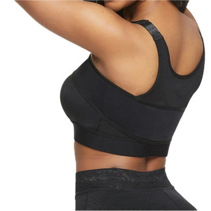 Women’s Arm Sculpting Post-Surgery Bra  Posture Corrector - Adjustable Shapewear with Corset Back & High Elasticity