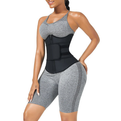 Ultimate Fit Shapewear Waist Trainer - Black Latex Body Shaper with Bust Support & Tummy Control