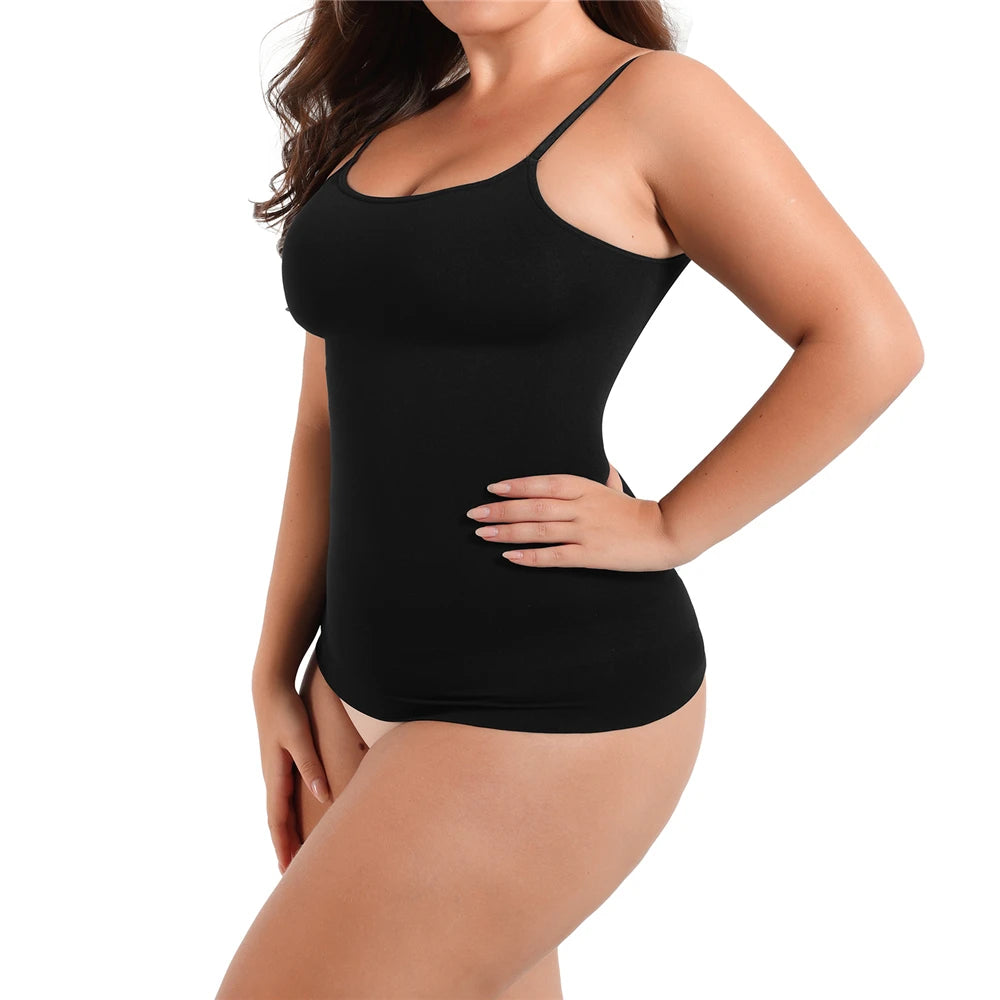 Women's Compression Shapewear Camisole – Tummy Control Tank Top Body Shaper