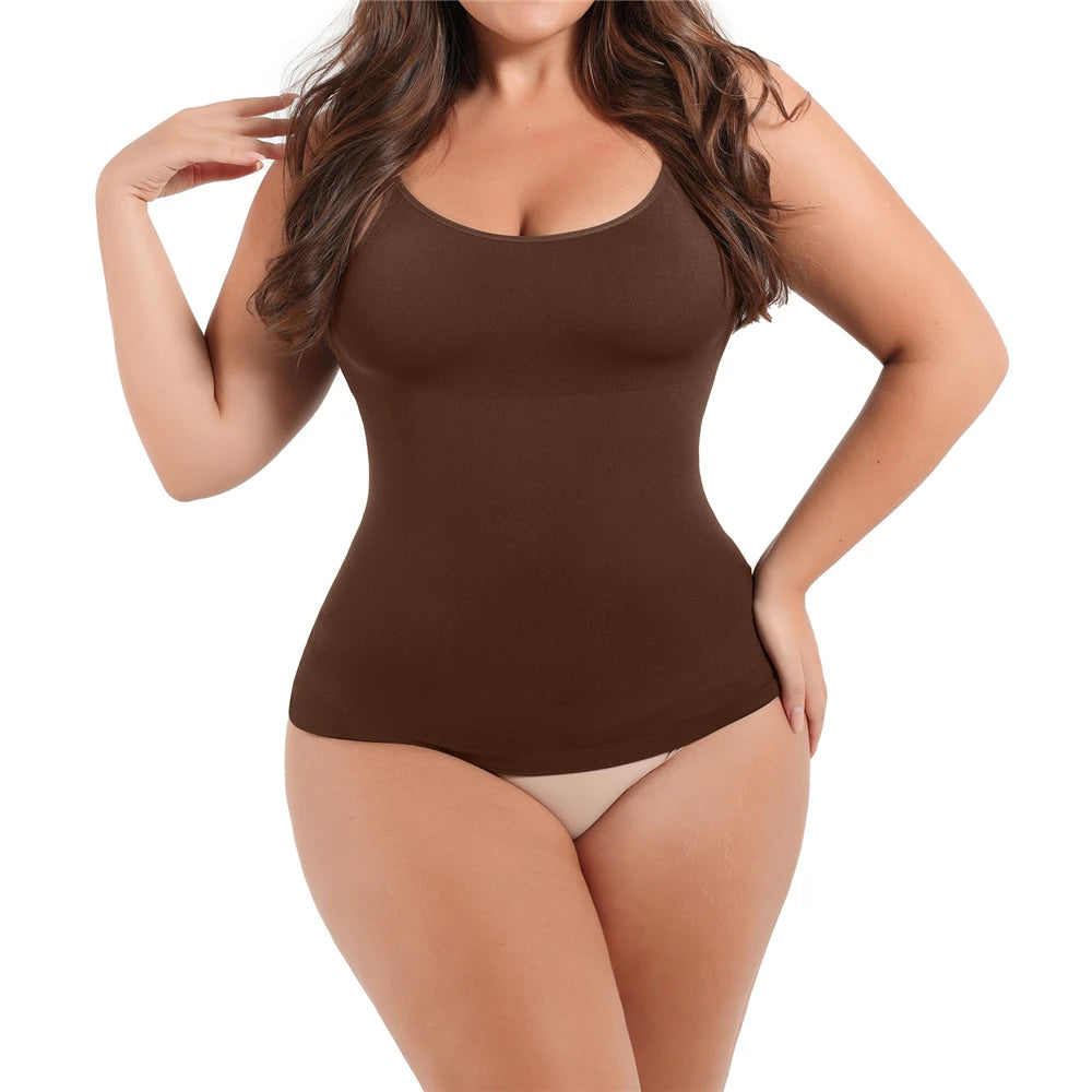 Women's Compression Shapewear Camisole – Tummy Control Tank Top Body Shaper