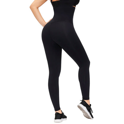 Women’s High-Waisted Tummy Control Shaping Leggings – Waist Trainer Slimming Pants for Weight Loss & Fitness