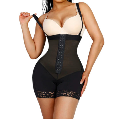 Sexy Lace Firm Compression Butt-Lifting Shapewear Colombianas – Tummy Control BBL Shorts for Women