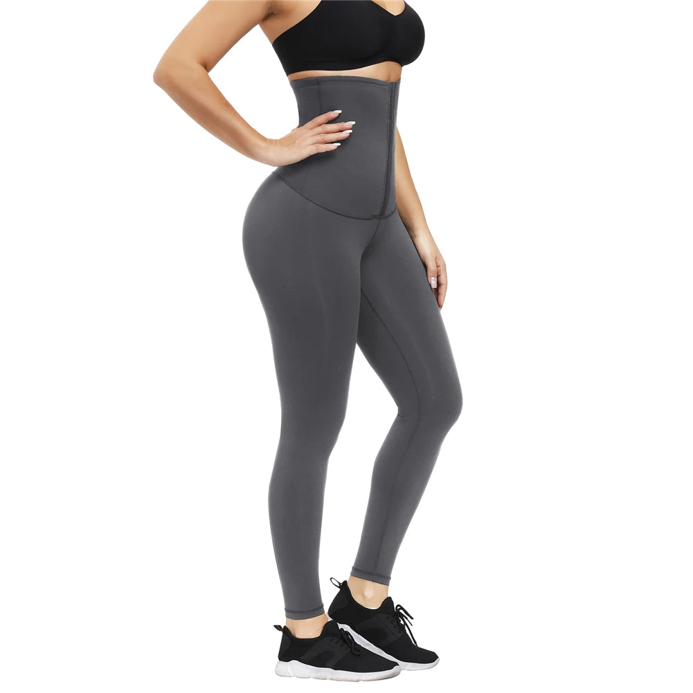 Women’s High-Waisted Tummy Control Shaping Leggings – Waist Trainer Slimming Pants for Weight Loss & Fitness