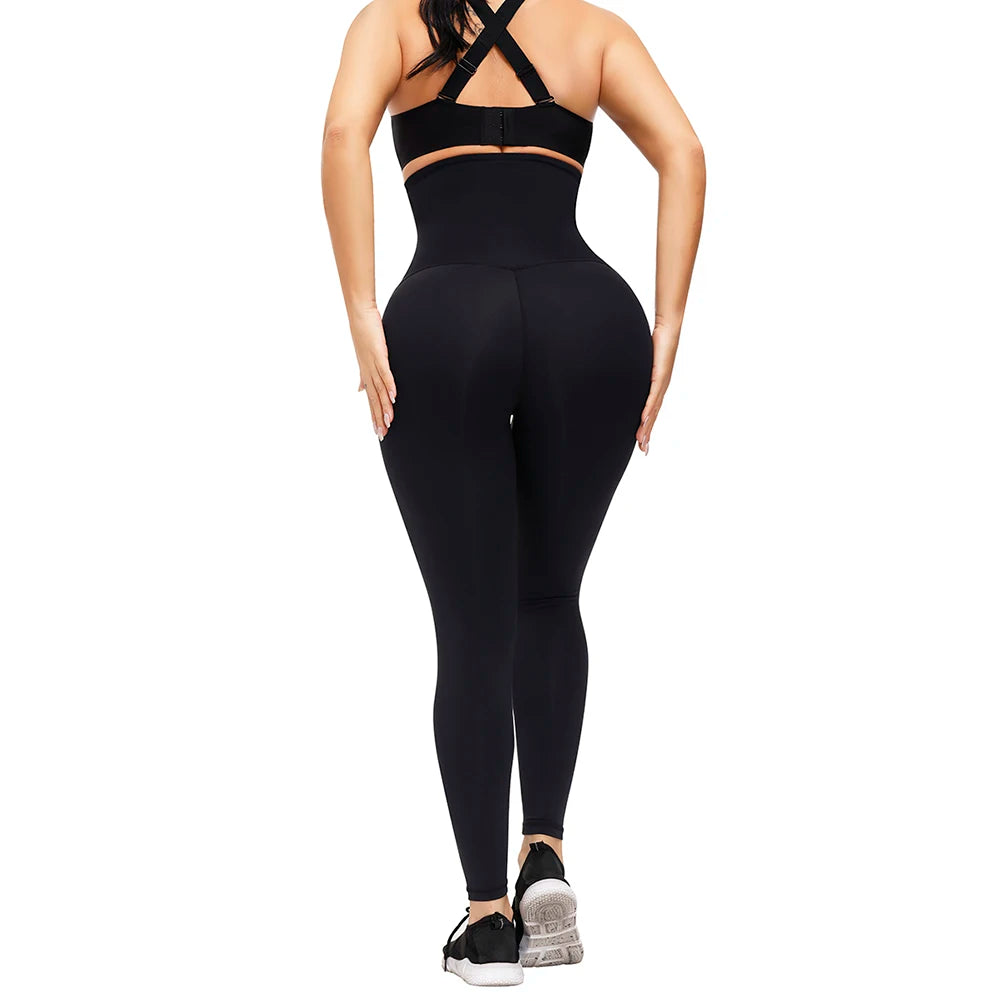 Women’s High-Waisted Tummy Control Shaping Leggings – Waist Trainer Slimming Pants for Weight Loss & Fitness