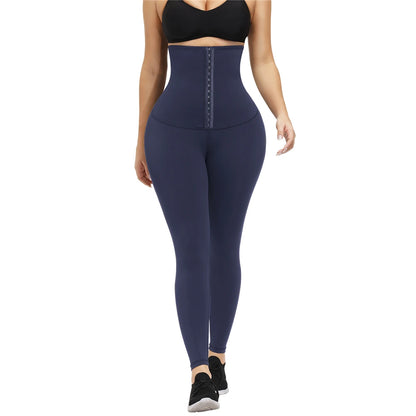 Women’s High-Waisted Tummy Control Shaping Leggings – Waist Trainer Slimming Pants for Weight Loss & Fitness