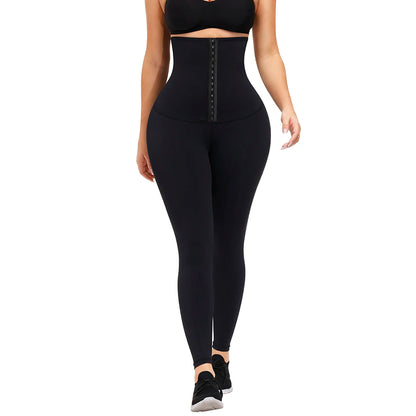 Women’s High-Waisted Tummy Control Shaping Leggings – Waist Trainer Slimming Pants for Weight Loss & Fitness