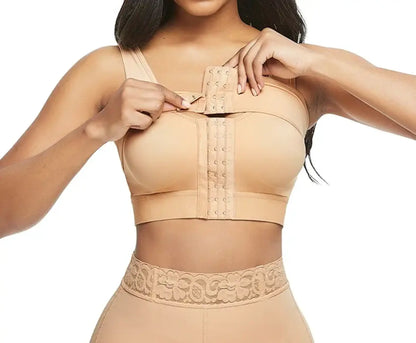 Women’s Arm Sculpting Post-Surgery Bra  Posture Corrector - Adjustable Shapewear with Corset Back & High Elasticity