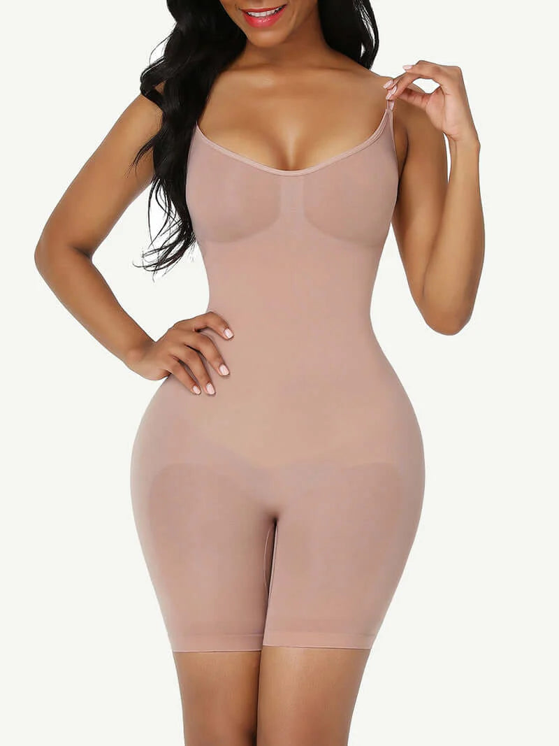 Women’s Plus Size Seamless Body Shaper – Push-Up, Butt Lift, Firm Compression Tummy Control Bodysuit