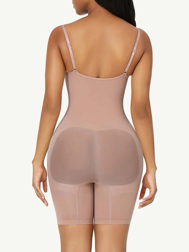 Women’s Plus Size Seamless Body Shaper – Push-Up, Butt Lift, Firm Compression Tummy Control Bodysuit